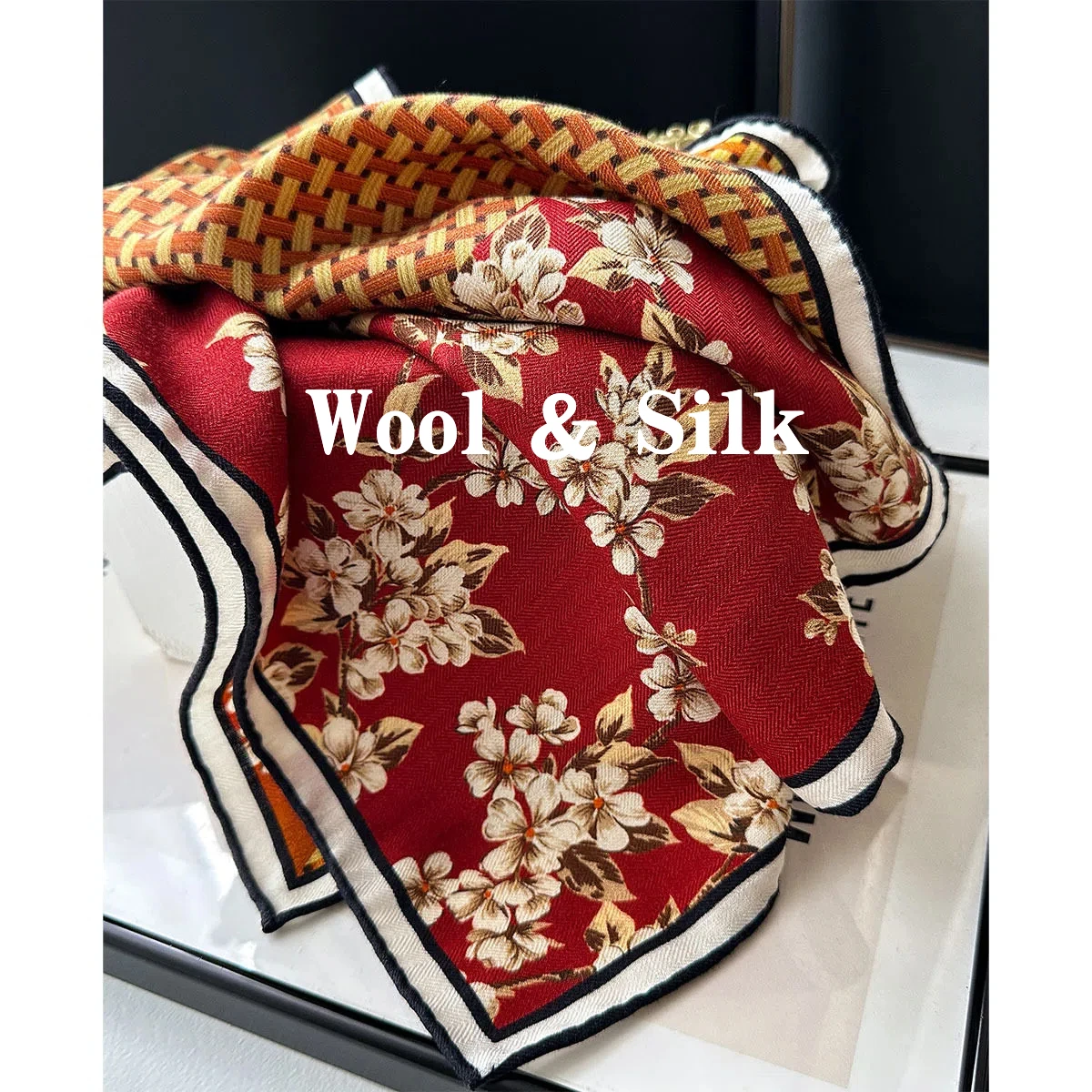 82% Wool 18% Silk Square Scarf for Women 2026 Vintage Ethnic Orange Reversible Neck Scarves Luxury Designer Winter Accessories
82% Wool 18% Silk Square Scarf for Women 2026 Vintage Ethnic Orange Reversible Neck Scarves Luxury Designer Winter Accessories