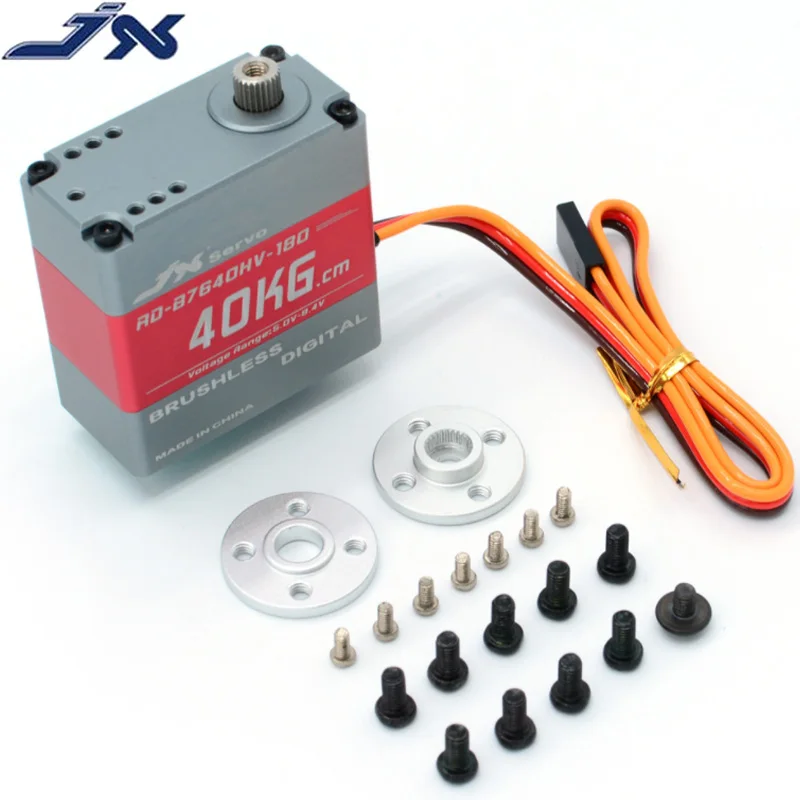 JX RD-B7640HV-180 40kg.cm 180degree Brushless Full CNC Aluminium Hulls And Structure Robot Mechanical Arm RC Robot Servo
JX RD-B7640HV-180 40kg.cm 180degree Brushless Full CNC Aluminium Hulls And Structure Robot Mechanical Arm RC Robot Servo