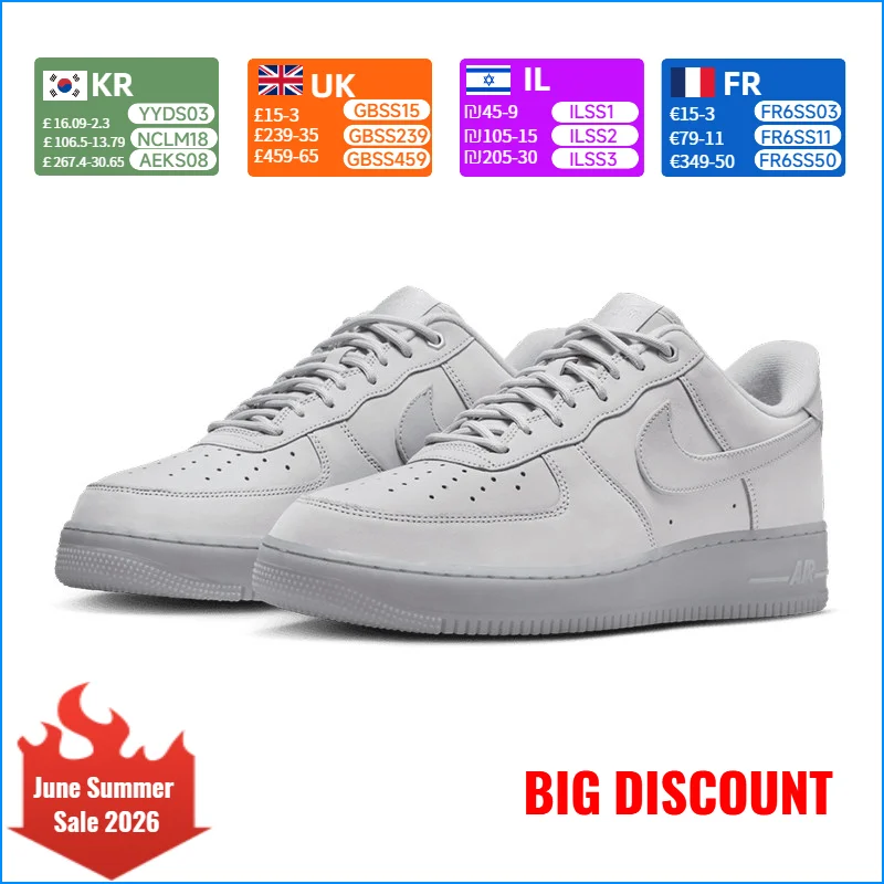 Nike Air Force 1 Men's Casual Shoes - Classic Slip-Resistant Design, Versatile and Durable CJ9179-002
Nike Air Force 1 Men's Casual Shoes - Classic Slip-Resistant Design, Versatile and Durable CJ9179-002