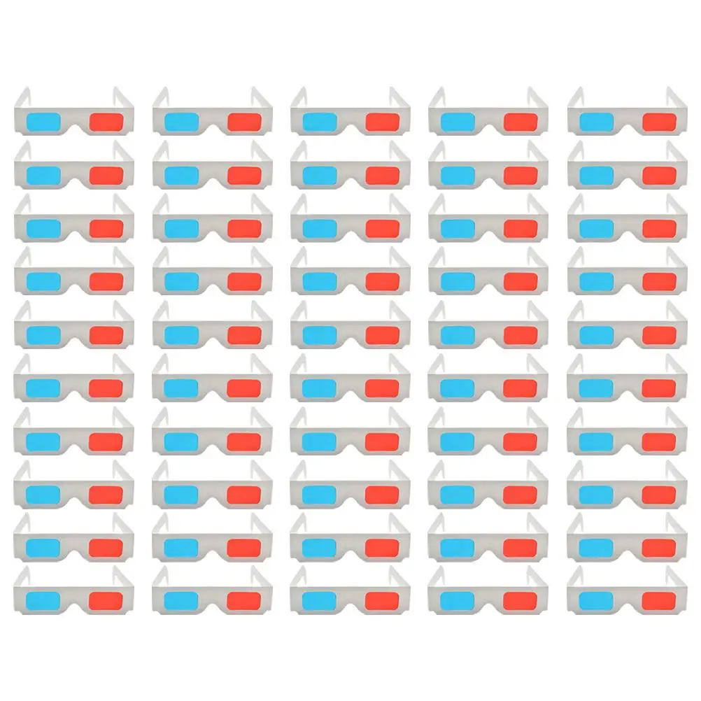 50 Pcs Glasses Anaglyph Paper Eyewear Anaglyph Glasses for Movies Games DVDs Red Blue Lenses Cardboard Lightweight Portable
50 Pcs Glasses Anaglyph Paper Eyewear Anaglyph Glasses for Movies Games DVDs Red Blue Lenses Cardboard Lightweight Portable