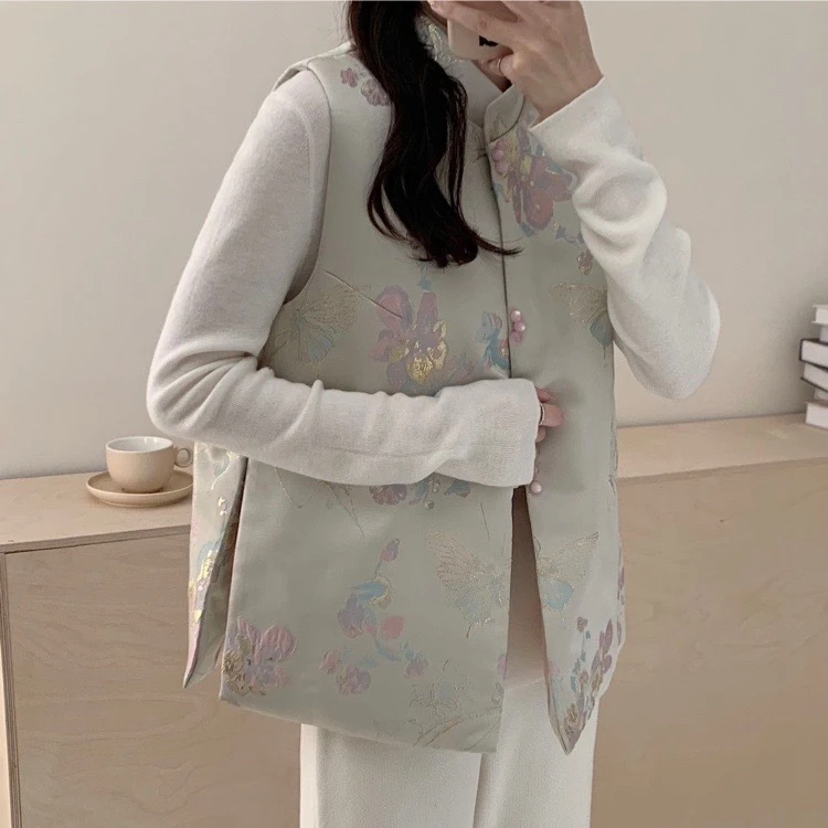 Нежный хлопковый жилет в стиле Цзяннань, новая китайская мода, женский, весенне-осенний сезон, двусторонний, с вышивкой из сатина Гуо
Нежный хлопковый жилет в стиле Цзяннань, новая китайская мода, женский, весенне-осенний сезон, двусторонний, с вышивкой из сатина Гуо