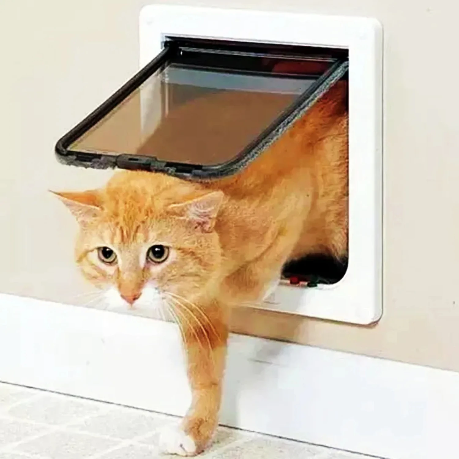 Dog Cat Flap Door with 4 Way Lock Pet Cat Gate Security Flap Door For Animals Plastic Small Dog Gate Cat Flap Pet Door Gate
Dog Cat Flap Door with 4 Way Lock Pet Cat Gate Security Flap Door For Animals Plastic Small Dog Gate Cat Flap Pet Door Gate