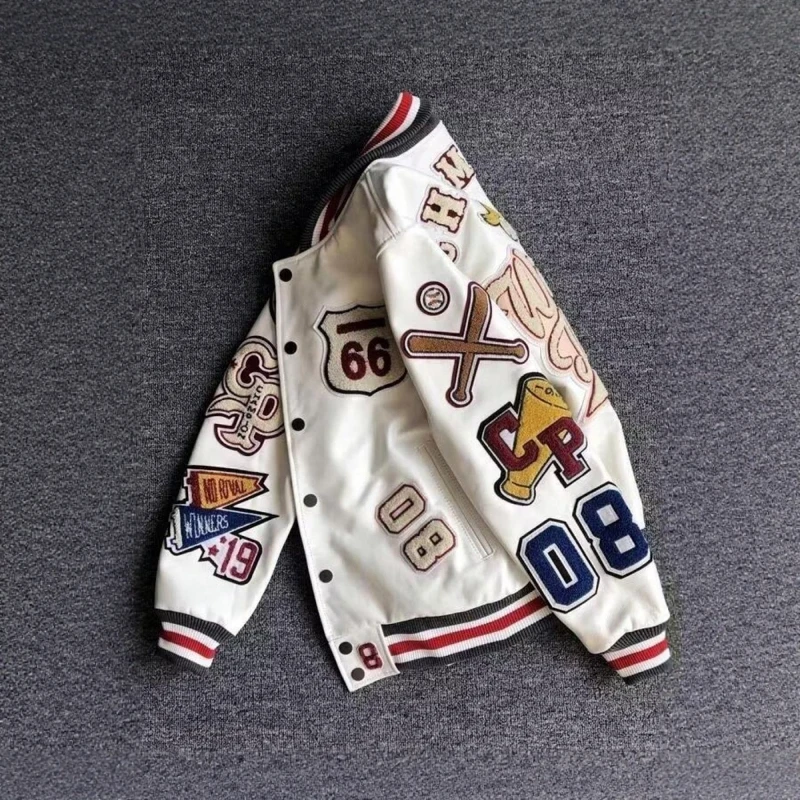 Heavy Embroidery PU Leather Jaet Casual Baseball Vest Men's Faion Windproof Coat with Slanting Insert kets And Single ...
Heavy Embroidery PU Leather Jaet Casual Baseball Vest Men's Faion Windproof Coat with Slanting Insert kets And Single ...