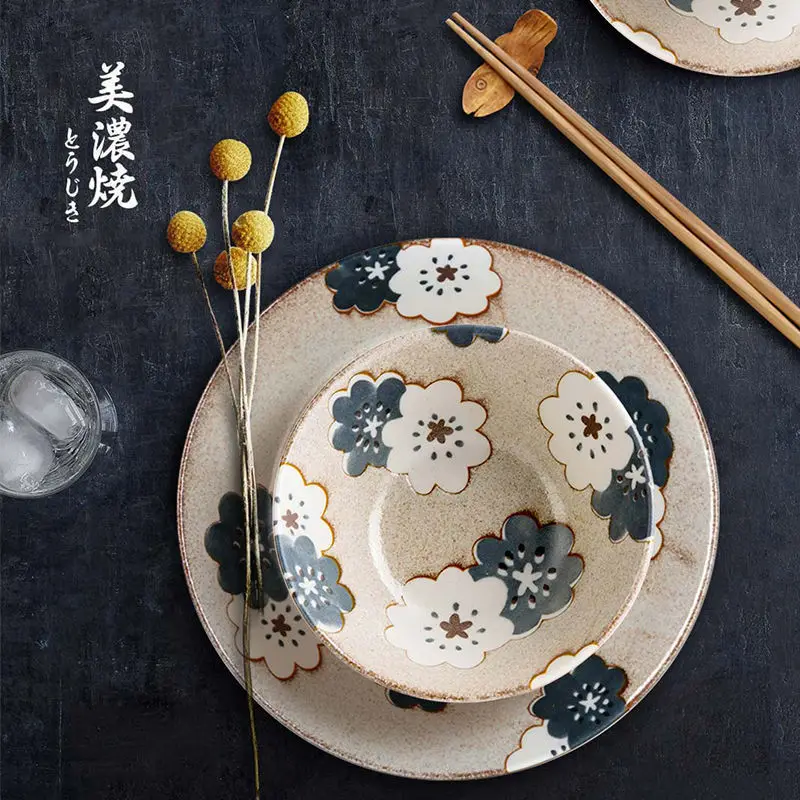 Ceramic tableware, Japanese-style and wind-style household plates, dishes and plates dishes ceramic plate dessert plate
Ceramic tableware, Japanese-style and wind-style household plates, dishes and plates dishes ceramic plate dessert plate