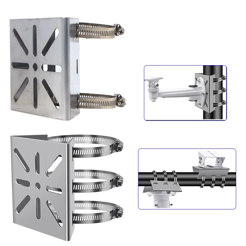 1 Set For Outdoor Pole Monitoring Bracket Univsesial Adapter Plate 100/200mm Long Hoop With Stainless Steel Camera Mount Panel
1 Set For Outdoor Pole Monitoring Bracket Univsesial Adapter Plate 100/200mm Long Hoop With Stainless Steel Camera Mount Panel