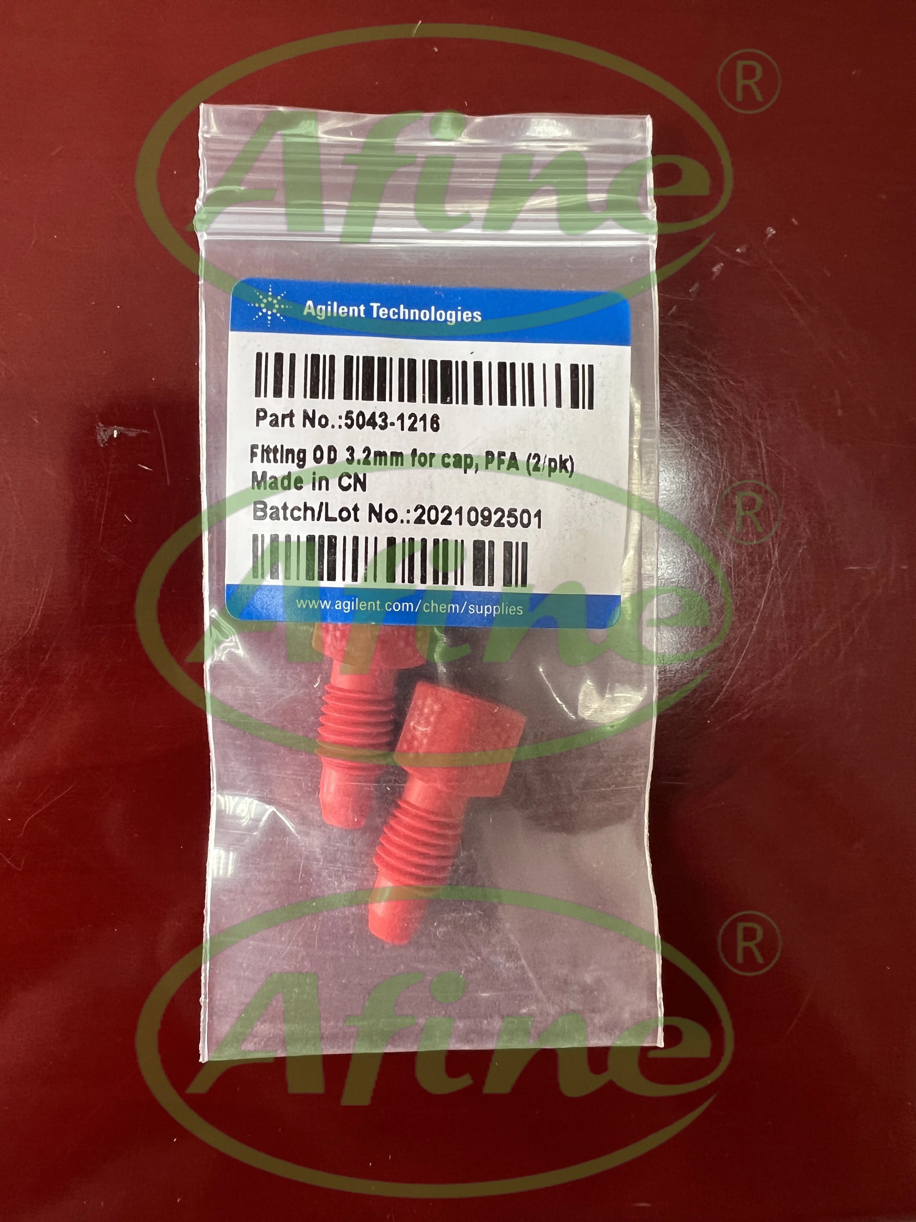AFINE Agilent Safety Bottle Caps,5043-1216,Threaded,Infinity Lab Stay Safe fitting for 3.2 mm od tubing, 2/pk,1/4-28 UNF
AFINE Agilent Safety Bottle Caps,5043-1216,Threaded,Infinity Lab Stay Safe fitting for 3.2 mm od tubing, 2/pk,1/4-28 UNF