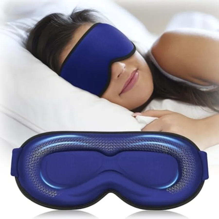Weighted out Sleep Mask, 3D Contoured Zero Eye Pressure, Lash-Friendly Deep Eye Cups, Adjustable Slide Buckle Strap, Spring Bre
Weighted out Sleep Mask, 3D Contoured Zero Eye Pressure, Lash-Friendly Deep Eye Cups, Adjustable Slide Buckle Strap, Spring Bre