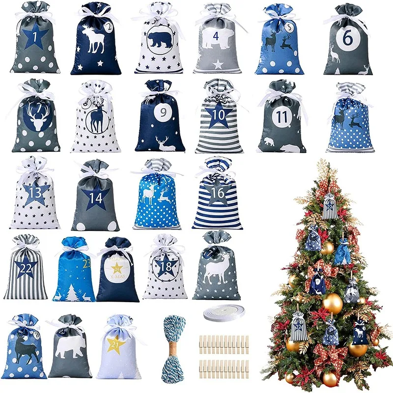 24PCS Christmas Drawstring Bags Candy Biscuits Pouchs Jewelry Storage Bags Xmas Packaging Bags Digital Bag For Calendars
24PCS Christmas Drawstring Bags Candy Biscuits Pouchs Jewelry Storage Bags Xmas Packaging Bags Digital Bag For Calendars