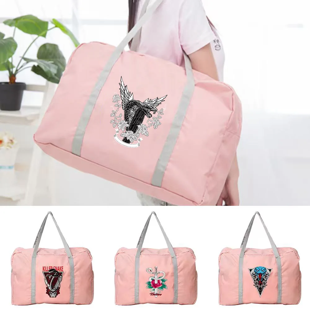 Foldable Large-capacity Unisex Fashion Luggage Travel Tote Bag Cobra Pattern Travel Bag
Foldable Large-capacity Unisex Fashion Luggage Travel Tote Bag Cobra Pattern Travel Bag