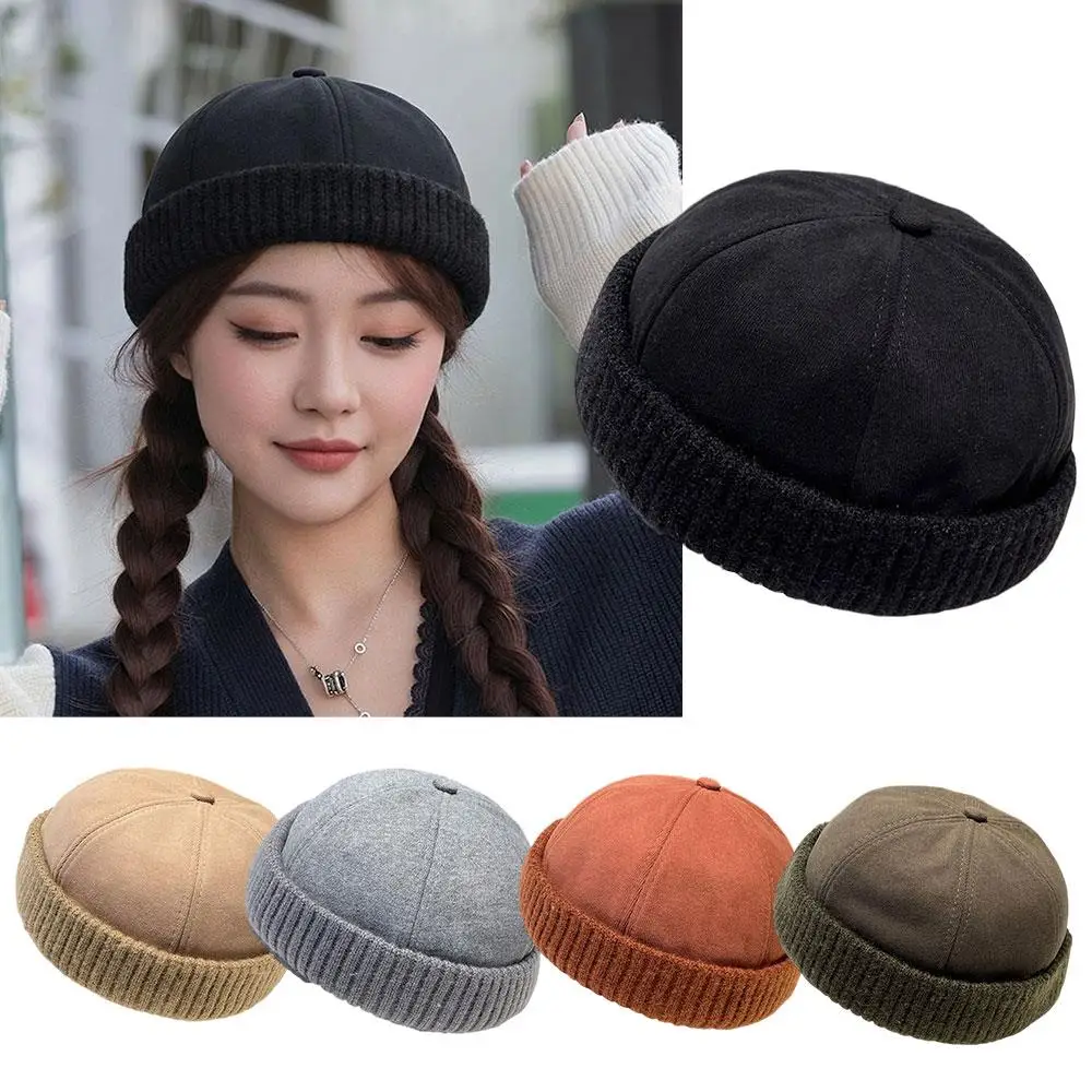 Fashionable Landlord Hat Melon Skin Hat Buckskin Beret Street Hat Brimless Sailor Casual Autumn And Winter Men's And Women's Hat
Fashionable Landlord Hat Melon Skin Hat Buckskin Beret Street Hat Brimless Sailor Casual Autumn And Winter Men's And Women's Hat