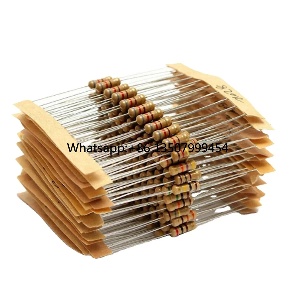 300pcs 30value Rang 1ohm-3M ohm 1/2W Carbon Film Resistors Assortment Kit Set NEW 30 Values Resistor Hot Sale
300pcs 30value Rang 1ohm-3M ohm 1/2W Carbon Film Resistors Assortment Kit Set NEW 30 Values Resistor Hot Sale
