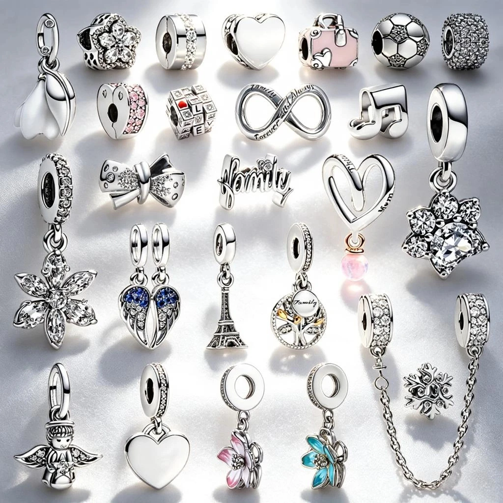 Sparkling Pet Paw Print Paris Eiffel Tower Pink Hearts Clips Cherry Blossom Charms Beads Fit Original Bracelets DIY Jewelry Gift
Sparkling Pet Paw Print Paris Eiffel Tower Pink Hearts Clips Cherry Blossom Charms Beads Fit Original Bracelets DIY Jewelry Gift