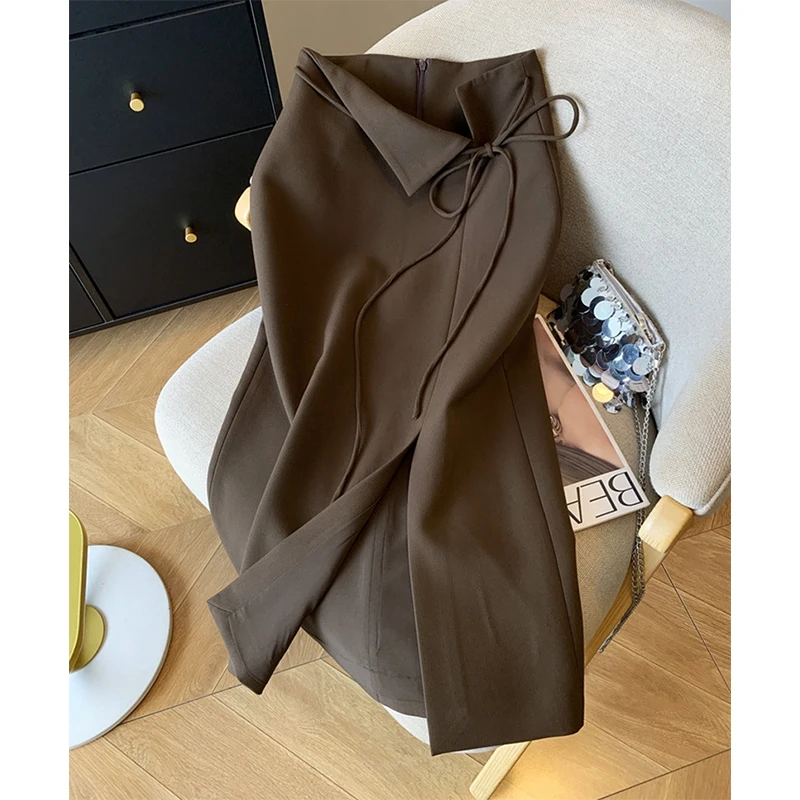MEXZT Elegant Slit Midi Skirt Women Fashion Black Bandage Split Suit Skirts Summer Office Ladies Korean Casual A Line Skirt New
MEXZT Elegant Slit Midi Skirt Women Fashion Black Bandage Split Suit Skirts Summer Office Ladies Korean Casual A Line Skirt New