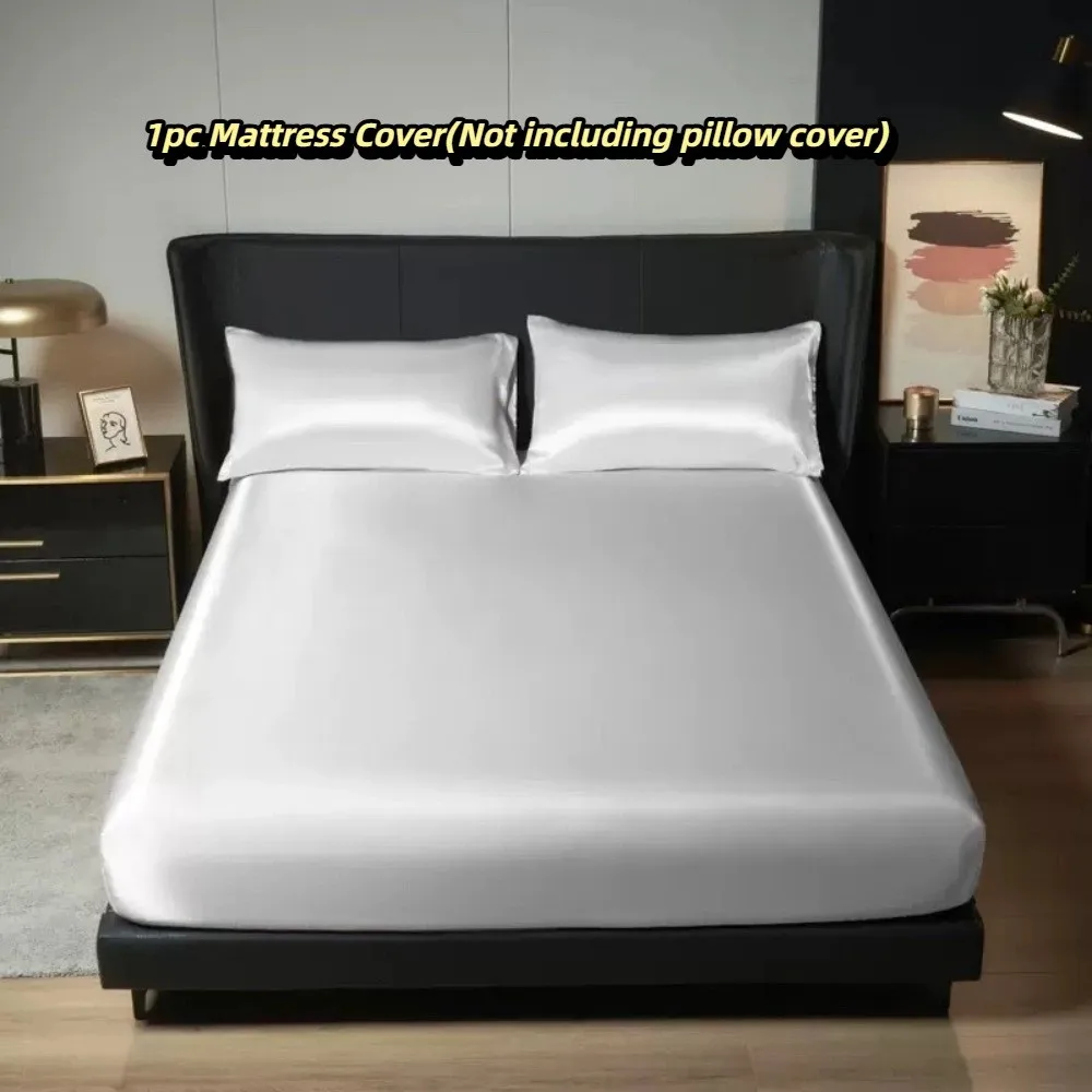 Mattress Topper Waterproof Mattress Cover Satin Silk Solid Color Mattress Pad Elastic Breathable Matress Protector Bedroom
Mattress Topper Waterproof Mattress Cover Satin Silk Solid Color Mattress Pad Elastic Breathable Matress Protector Bedroom