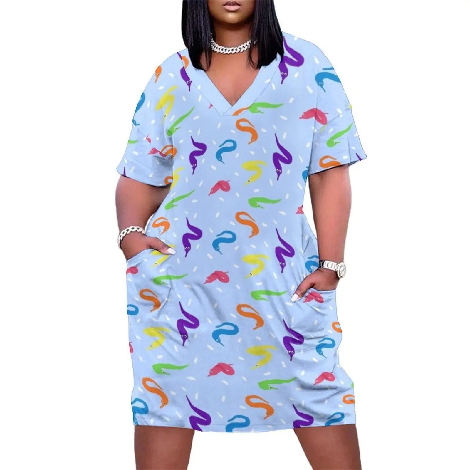 Worm on a String Babey! Loose Pocket Dress clothing women summer 2025 chic and elegant woman dress
Worm on a String Babey! Loose Pocket Dress clothing women summer 2025 chic and elegant woman dress
