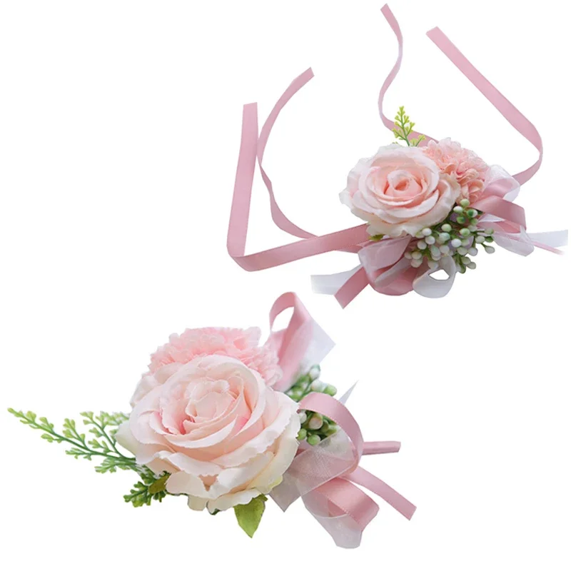 Silk Artificial Flowers Wrist Corsage for Wedding Party, Bride, Groom, Bridesmaid - Faux Flowers Hand Accessory, Fake Flowers De 
Silk Artificial Flowers Wrist Corsage for Wedding Party, Bride, Groom, Bridesmaid - Faux Flowers Hand Accessory, Fake Flowers De