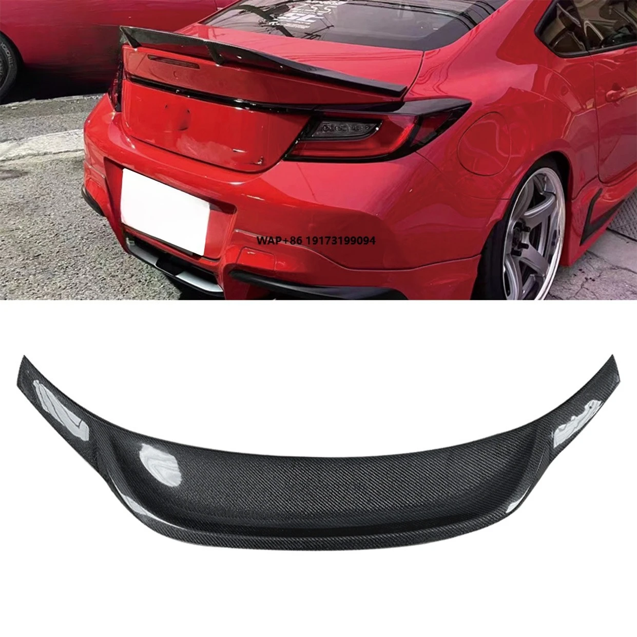 For GR86 for BRZ Real Carbon Fiber Rear Spoiler Front & Rear Trunk Wing Bodykit for Upgrade Bumpers
For GR86 for BRZ Real Carbon Fiber Rear Spoiler Front & Rear Trunk Wing Bodykit for Upgrade Bumpers
