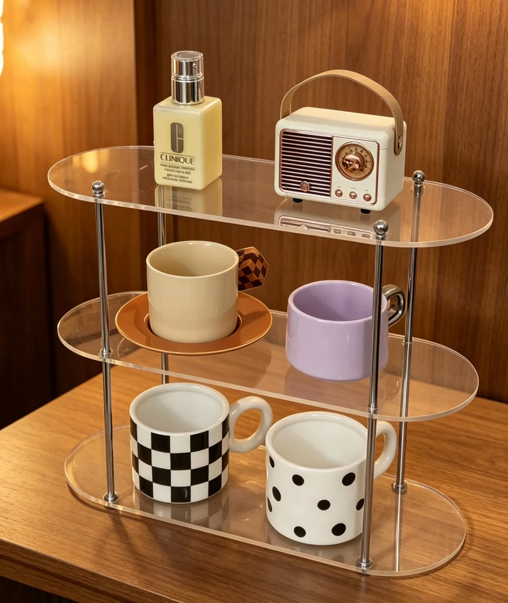 INS Acrylic Storage Organizer 3-Tier Desktop Rack for Bathroom Cosmetics Display Coffee Cup Holder Modern Clear Multilayer
INS Acrylic Storage Organizer 3-Tier Desktop Rack for Bathroom Cosmetics Display Coffee Cup Holder Modern Clear Multilayer