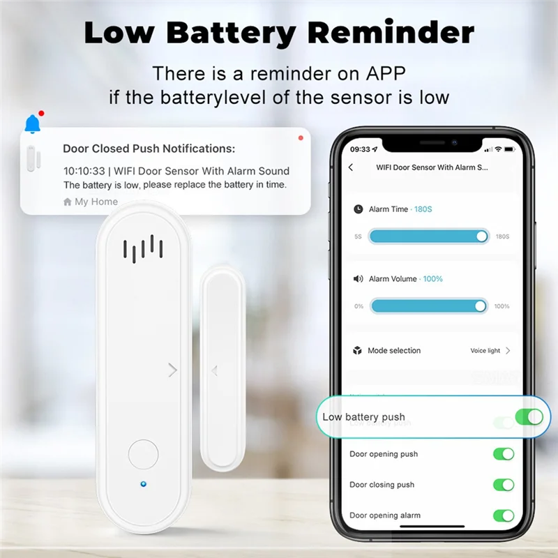 【Top Picks】Tuya Smart Wi-Fi Датчик двери 80 дБ Звуковой датчик окна Smart Life Arm Датчик двери для снятия с охраны Приложение Оповещение Сигнализация Датчик двери
【Top Picks】Tuya Smart Wi-Fi Датчик двери 80 дБ Звуковой датчик окна Smart Life Arm Датчик двери для снятия с охраны Приложение Оповещение Сигнализация Датчик двери