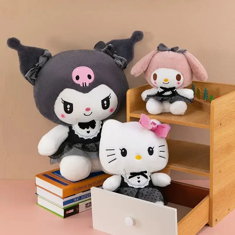 Черное платье серии Sanrio, плюшевая игрушка, милая плюшевая кукла Kuromi Hello Kitty My Melody, аниме, мягкая игрушка для девочек, подарок на день рождения
Черное платье серии Sanrio, плюшевая игрушка, милая плюшевая кукла Kuromi Hello Kitty My Melody, аниме, мягкая игрушка для девочек, подарок на день рождения