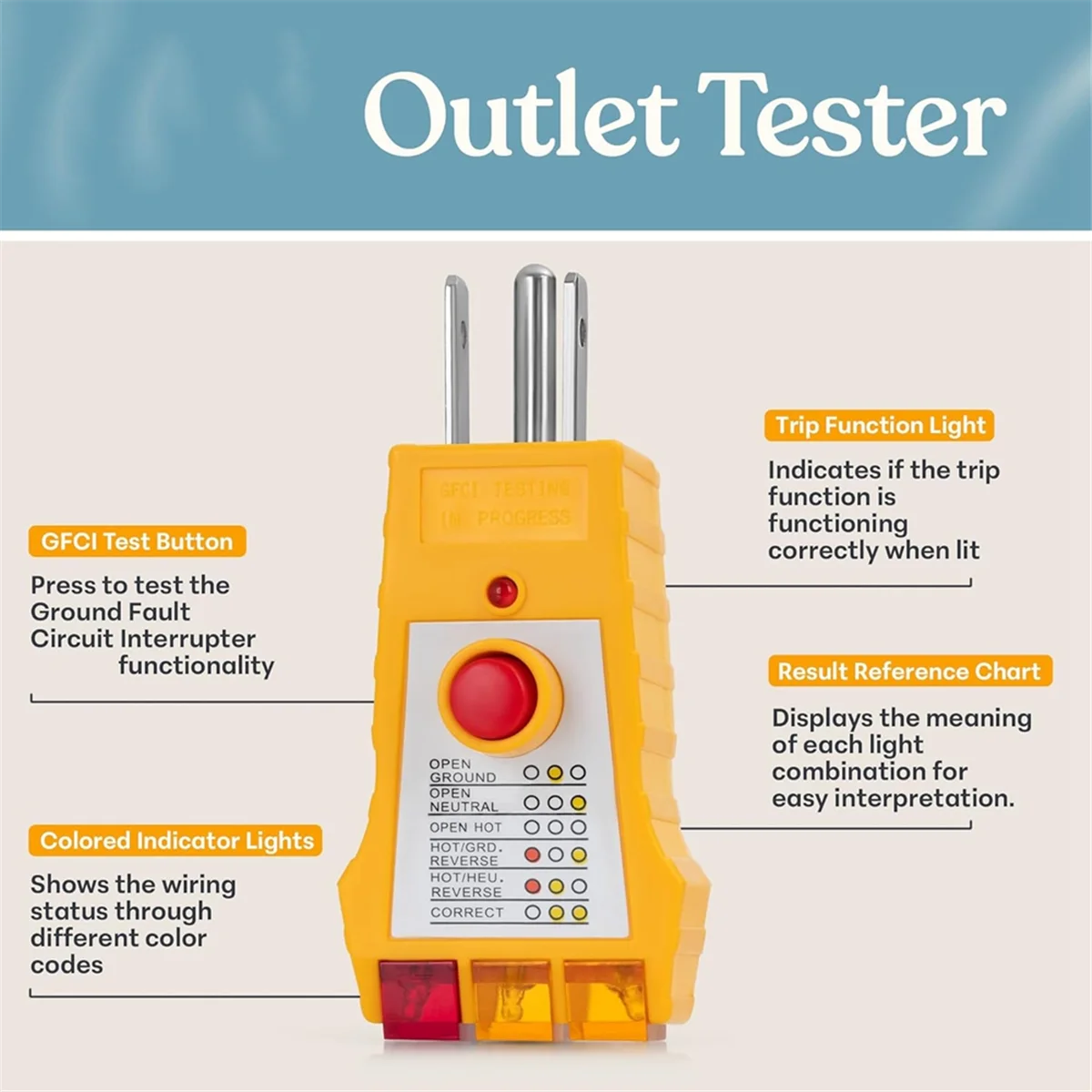 AA98 Grounding Pen & Outlet Tester Kit - Complete Set for Conductivity & Electrical Safety Checks US Plug
AA98 Grounding Pen & Outlet Tester Kit - Complete Set for Conductivity & Electrical Safety Checks US Plug