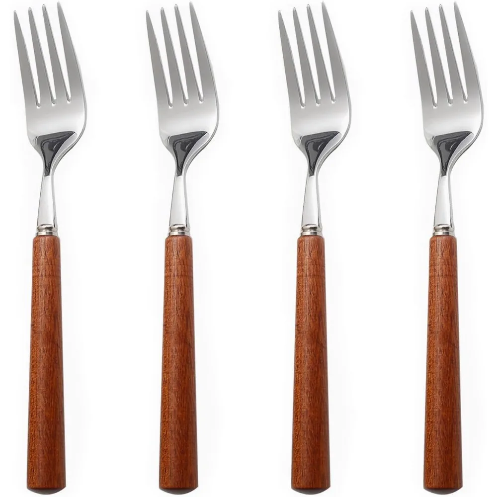 Набор столовых приборов из нержавеющей стали с деревянной ручкой, металлические вилки для дома, кухни, ресторана, отеля, польские вилки, серебро с коричневым
Набор столовых приборов из нержавеющей стали с деревянной ручкой, металлические вилки для дома, кухни, ресторана, отеля, польские вилки, серебро с коричневым