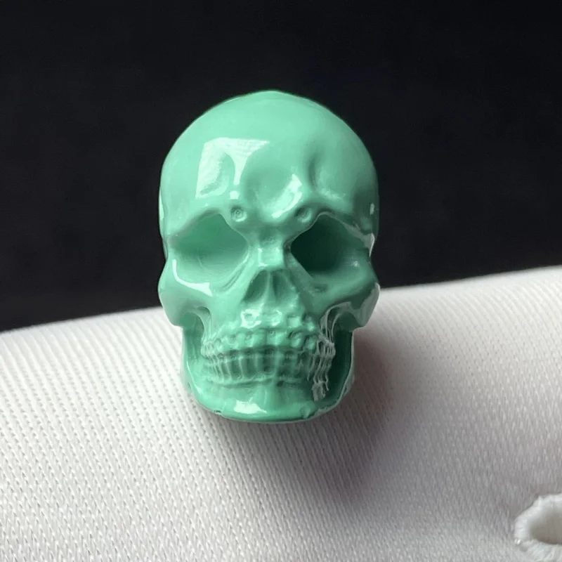 High Porcelain Yajiaoshan Material Turquoise 11 14 15mm Skull Three-way Bracelet Necklace Accessories
High Porcelain Yajiaoshan Material Turquoise 11 14 15mm Skull Three-way Bracelet Necklace Accessories