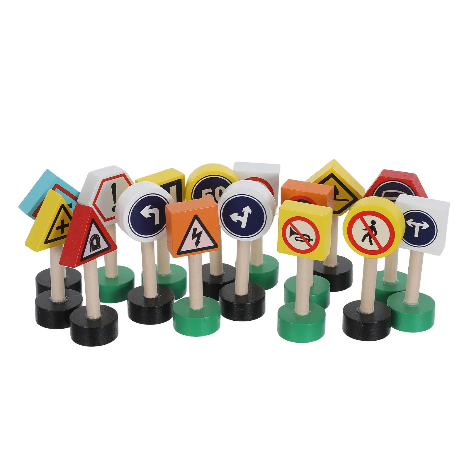 16Pcs Kids Traffic Signs Wooden Road Set Stop Railroad Crossing Signals Early Education Pretend Play for Car Train Safety
16Pcs Kids Traffic Signs Wooden Road Set Stop Railroad Crossing Signals Early Education Pretend Play for Car Train Safety