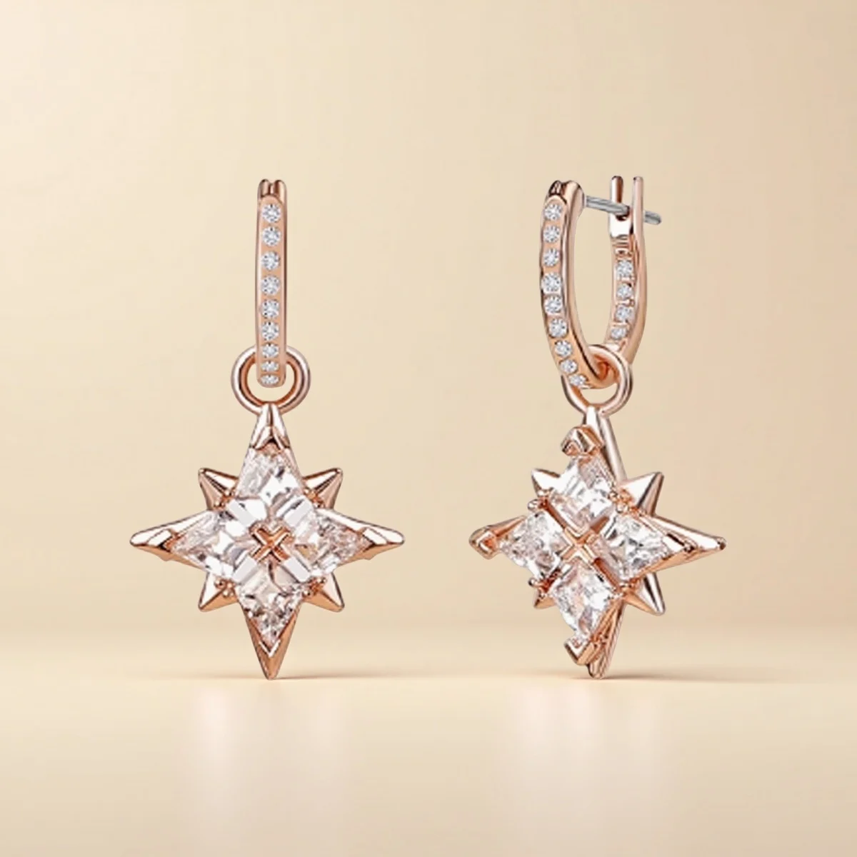 Rose gold star earrings s925 simple modern design sparkling zircon pendant elegant temperament earrings Valentine's Day gift
Rose gold star earrings s925 simple modern design sparkling zircon pendant elegant temperament earrings Valentine's Day gift