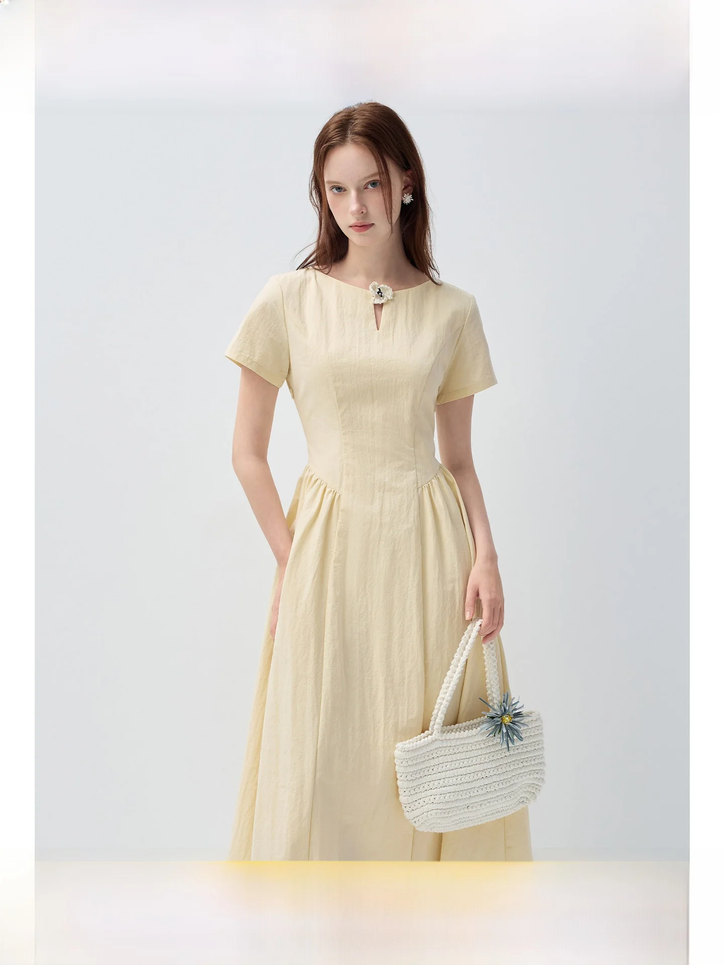 Slimming Waist Midi Dress Commute Friendly plus Size Women's Clothing Gentle Style Straight Cut Short Sleeve A-Line Skirt
Slimming Waist Midi Dress Commute Friendly plus Size Women's Clothing Gentle Style Straight Cut Short Sleeve A-Line Skirt
