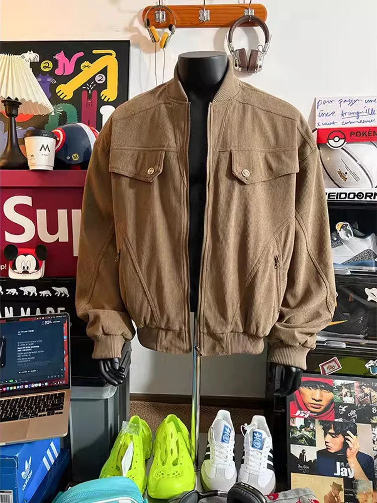 American Retro Harington Pilot Jaet Men's ort ape Baseball Coat Autumn Winter Cleanfit Warm Thiened Polyester Fiber
American Retro Harington Pilot Jaet Men's ort ape Baseball Coat Autumn Winter Cleanfit Warm Thiened Polyester Fiber