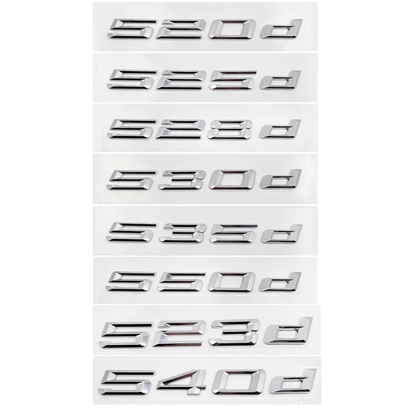 ABS 3D Car Trunk Letters Logo Decals Badge Emblem Sticker For BMW 5 Series E39 E60 E61 F07 F10 F11 520d 525d 528d 530d 535d 540d
ABS 3D Car Trunk Letters Logo Decals Badge Emblem Sticker For BMW 5 Series E39 E60 E61 F07 F10 F11 520d 525d 528d 530d 535d 540d