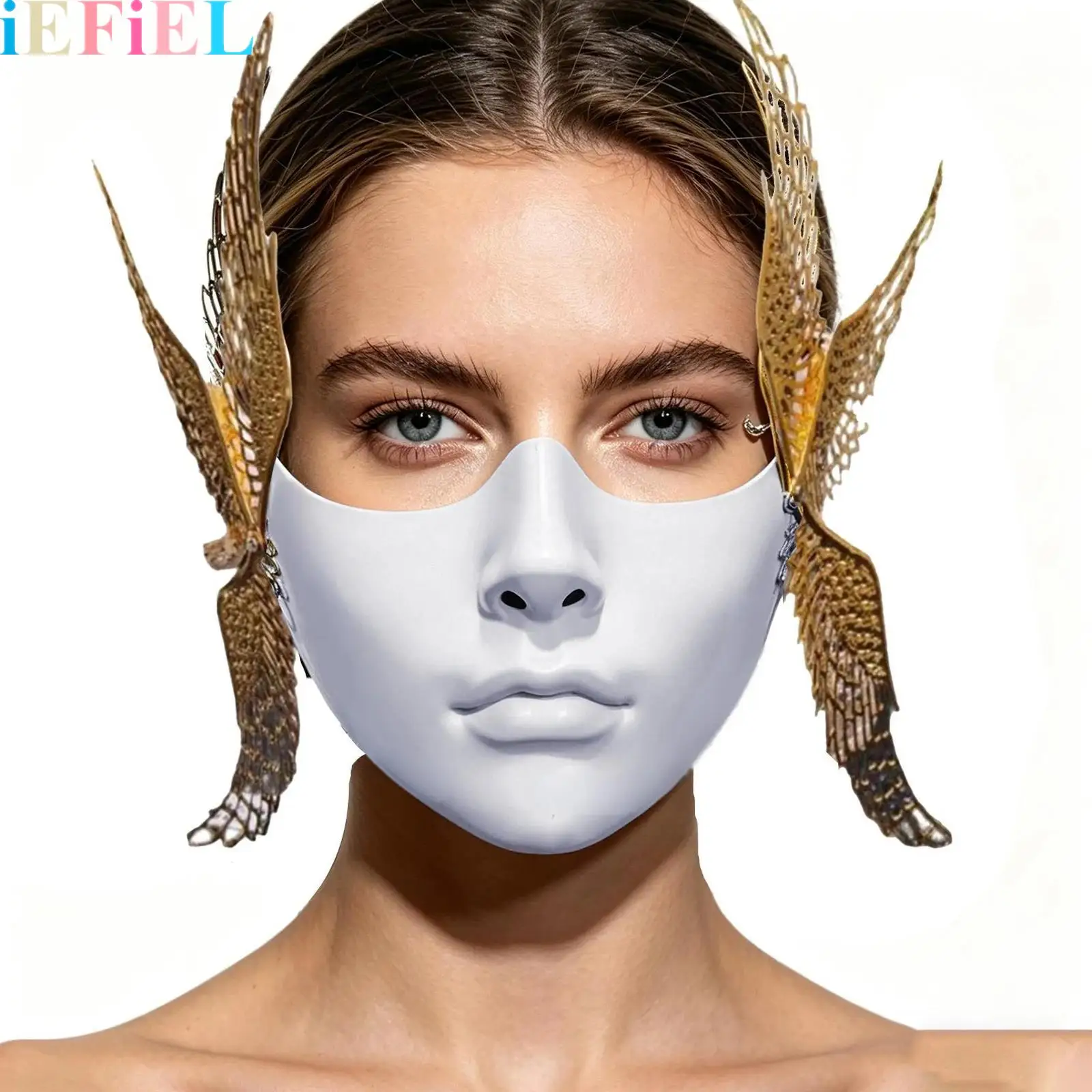 1Pcs Cyber Punk Party Mask Half Face Lower-face Beauty Mask Robot Face Accessories for Men Women Halloween Costumes Accessories
1Pcs Cyber Punk Party Mask Half Face Lower-face Beauty Mask Robot Face Accessories for Men Women Halloween Costumes Accessories