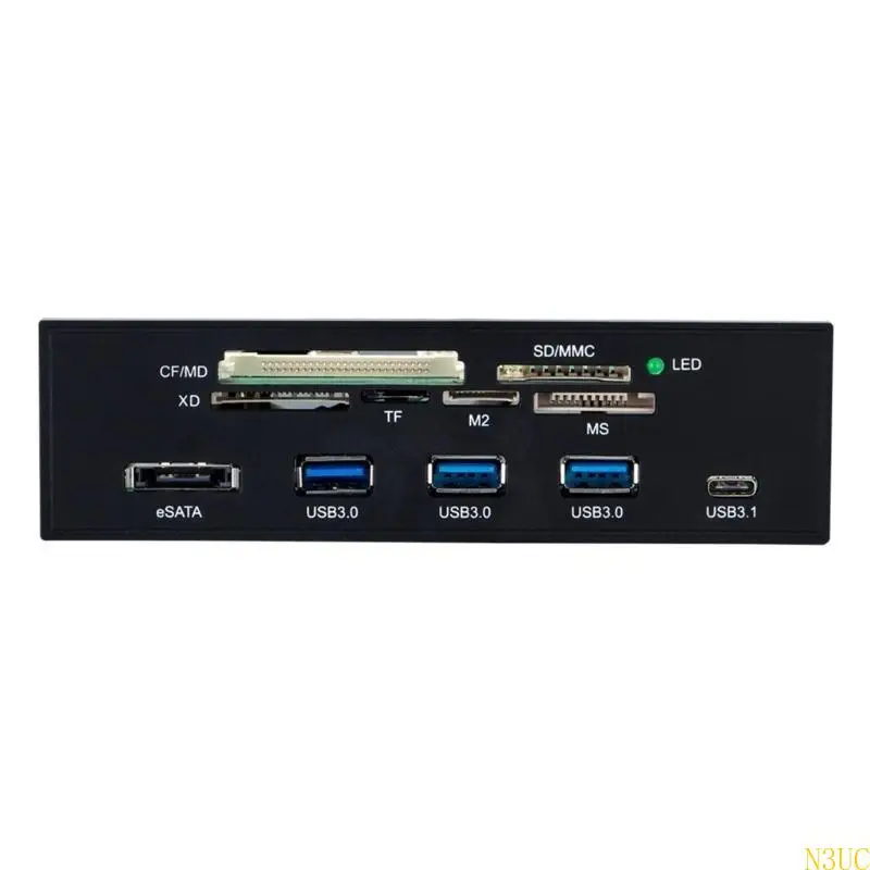 N3UC USB3.0 Читатель карт передняя панель встроен в проектирование быстрого скорости 5 Гбит / с. Легкий доступ
N3UC USB3.0 Читатель карт передняя панель встроен в проектирование быстрого скорости 5 Гбит / с. Легкий доступ