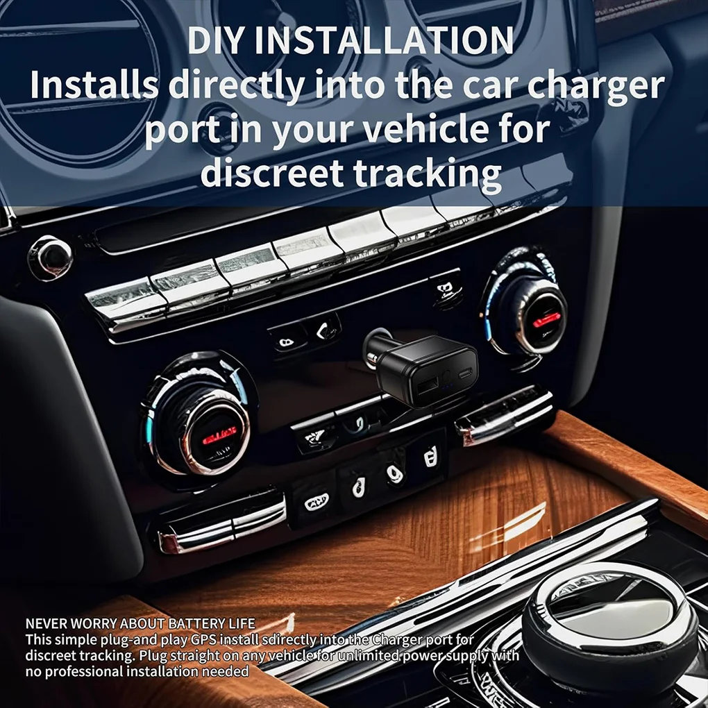 Dual USB Type-C 4G GPS Tracker Mini Wireless Car Charger Cigarette Lighter Vehicle GPS Tracking SOS Fast Charging Voice Monitor
Dual USB Type-C 4G GPS Tracker Mini Wireless Car Charger Cigarette Lighter Vehicle GPS Tracking SOS Fast Charging Voice Monitor