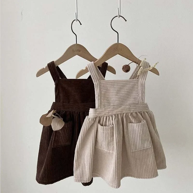2023 Korea Spring Autumn Girls Dress Baby's Corduroy Dress Girls Casual Dresses
2023 Korea Spring Autumn Girls Dress Baby's Corduroy Dress Girls Casual Dresses