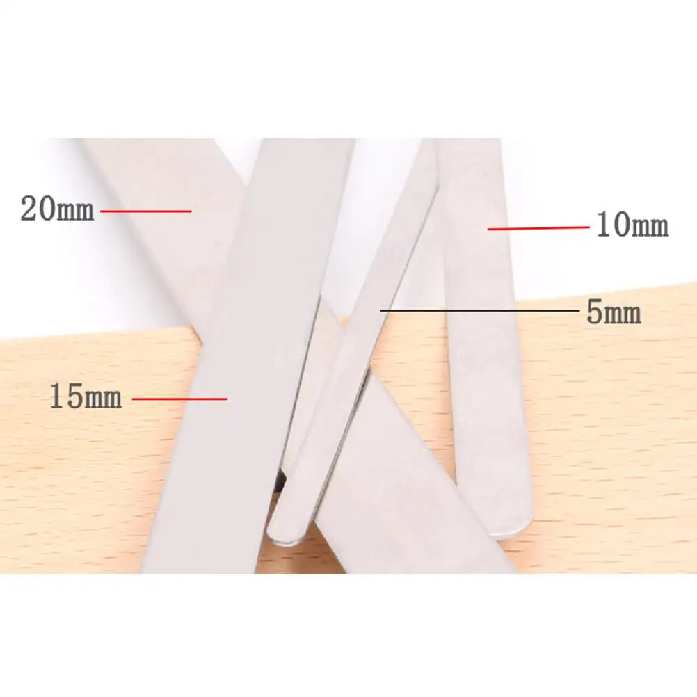 8PCS Stainless Steel Bracelet Inner Core Extender Silver Cuff DIY Crafting Reusable Durable AntiRust MatteBack MirrorFront
8PCS Stainless Steel Bracelet Inner Core Extender Silver Cuff DIY Crafting Reusable Durable AntiRust MatteBack MirrorFront