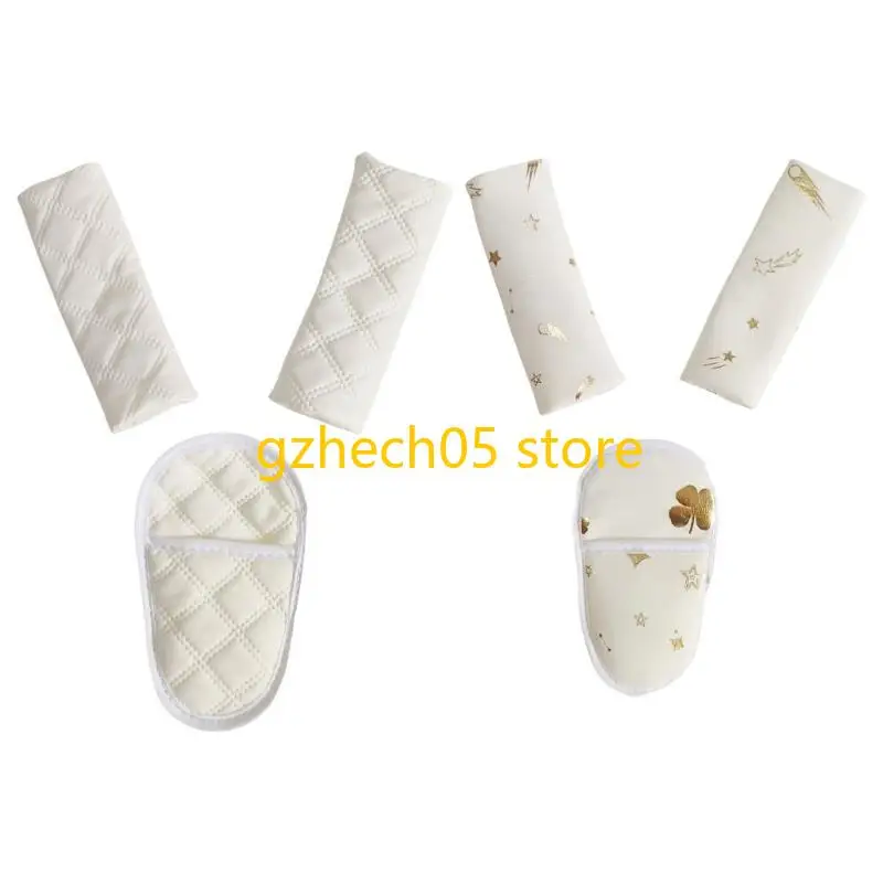 D55E Strollers Safety Harness Covers with Crotch Guard Ergonomic Design Breathable Fabric for Infant Comfortable Daily
D55E Strollers Safety Harness Covers with Crotch Guard Ergonomic Design Breathable Fabric for Infant Comfortable Daily