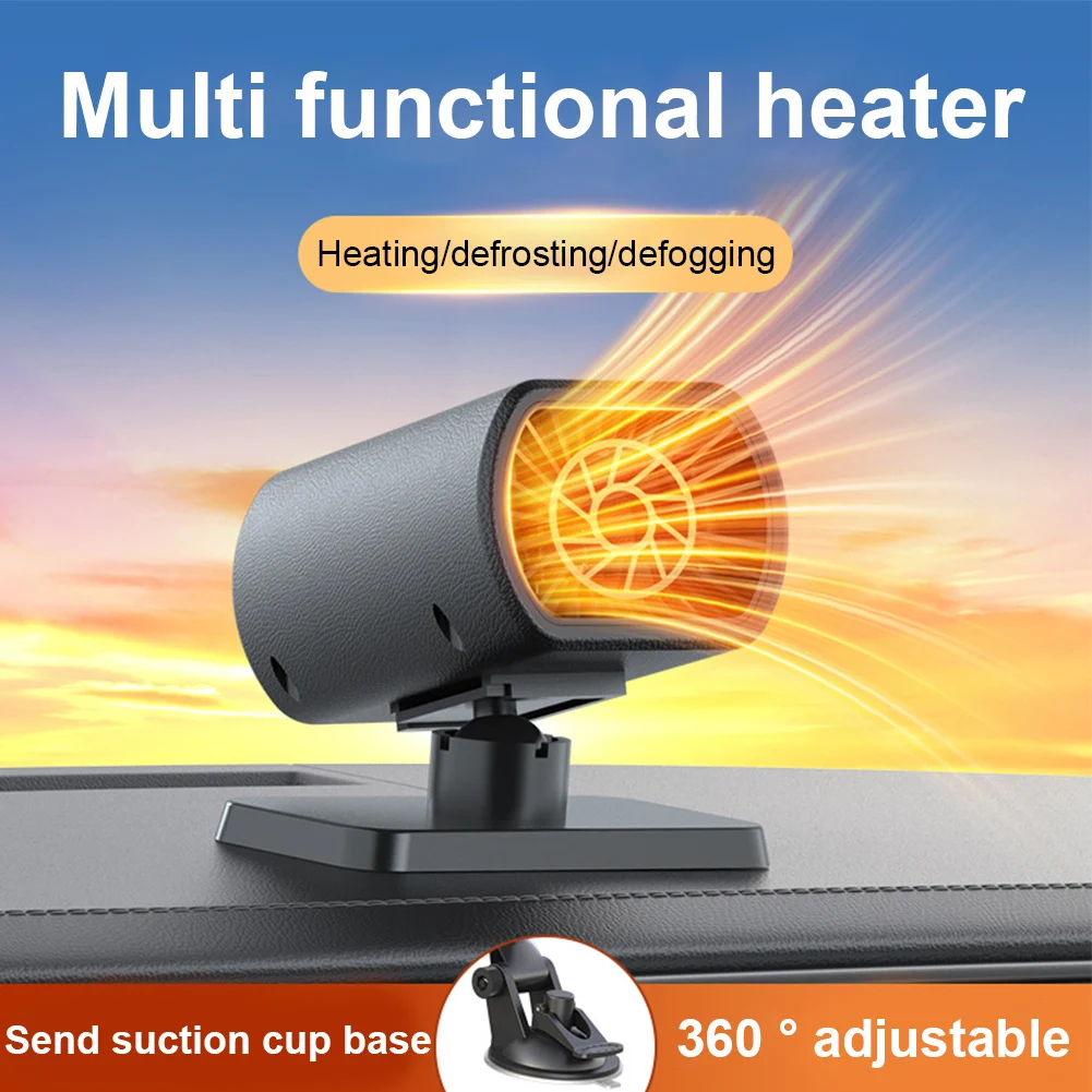 120W Car Heater 12V Portable 360 ° Rotating Car Heating Fan Auto Windshield Window Defroster Car Anti-Fog Heater Demister
120W Car Heater 12V Portable 360 ° Rotating Car Heating Fan Auto Windshield Window Defroster Car Anti-Fog Heater Demister