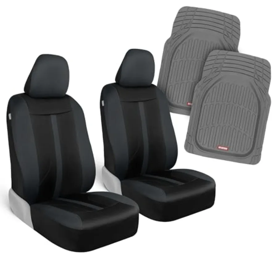 Car Seat Covers for Front Seats with Trimmable Floor Mats Universal Fit Interior Protection Combo for Cars, Trucks, SUVs, Vans
Car Seat Covers for Front Seats with Trimmable Floor Mats Universal Fit Interior Protection Combo for Cars, Trucks, SUVs, Vans
