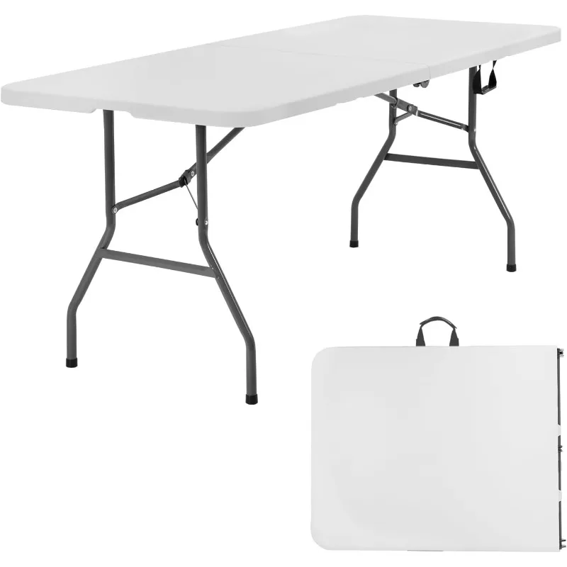 Folding Tables Plastic 6ft Half Portable Foldable Table for for Parties Wedding BBQ Camping, White 6 FT
Folding Tables Plastic 6ft Half Portable Foldable Table for for Parties Wedding BBQ Camping, White 6 FT