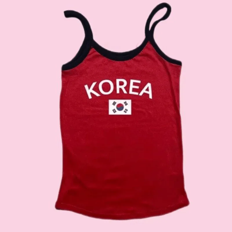 Летняя сексуальная корейская красная майка для женщин с круглым вырезом, черная повседневная футболка без рукавов Y2k Aesthetics Oversize, спортивный жилет для фитнеса, укороченные топы 
Летняя сексуальная корейская красная майка для женщин с круглым вырезом, черная повседневная футболка без рукавов Y2k Aesthetics Oversize, спортивный жилет для фитнеса, укороченные топы