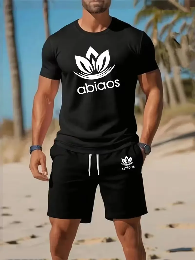 men's Business casual T-shirt set, comfortable lightweight short sleeves suitable for sports office date in a two-piece set
men's Business casual T-shirt set, comfortable lightweight short sleeves suitable for sports office date in a two-piece set