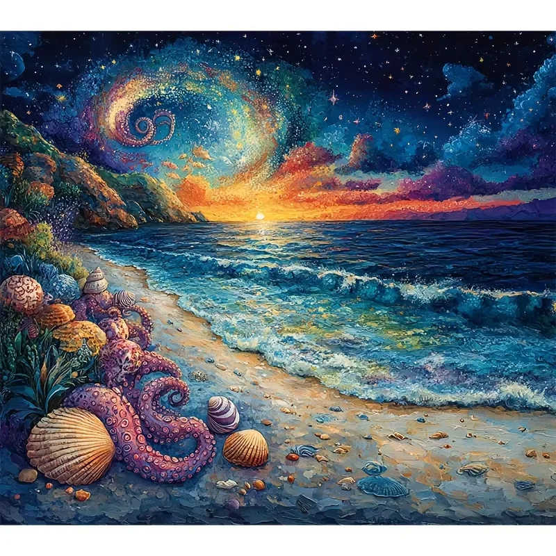 Mini Size Puzzle 1000 Pieces Dream Beach Art, Coastal Fantasy Scene for Ocean Lovers & Interior Designers
Mini Size Puzzle 1000 Pieces Dream Beach Art, Coastal Fantasy Scene for Ocean Lovers & Interior Designers