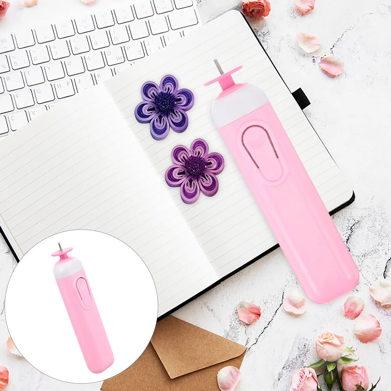 Quilling Pen Set Different Sizes Ergonomic Slotted Paper Rolling Tool for DIY Quilling Crafts Home Use
Quilling Pen Set Different Sizes Ergonomic Slotted Paper Rolling Tool for DIY Quilling Crafts Home Use