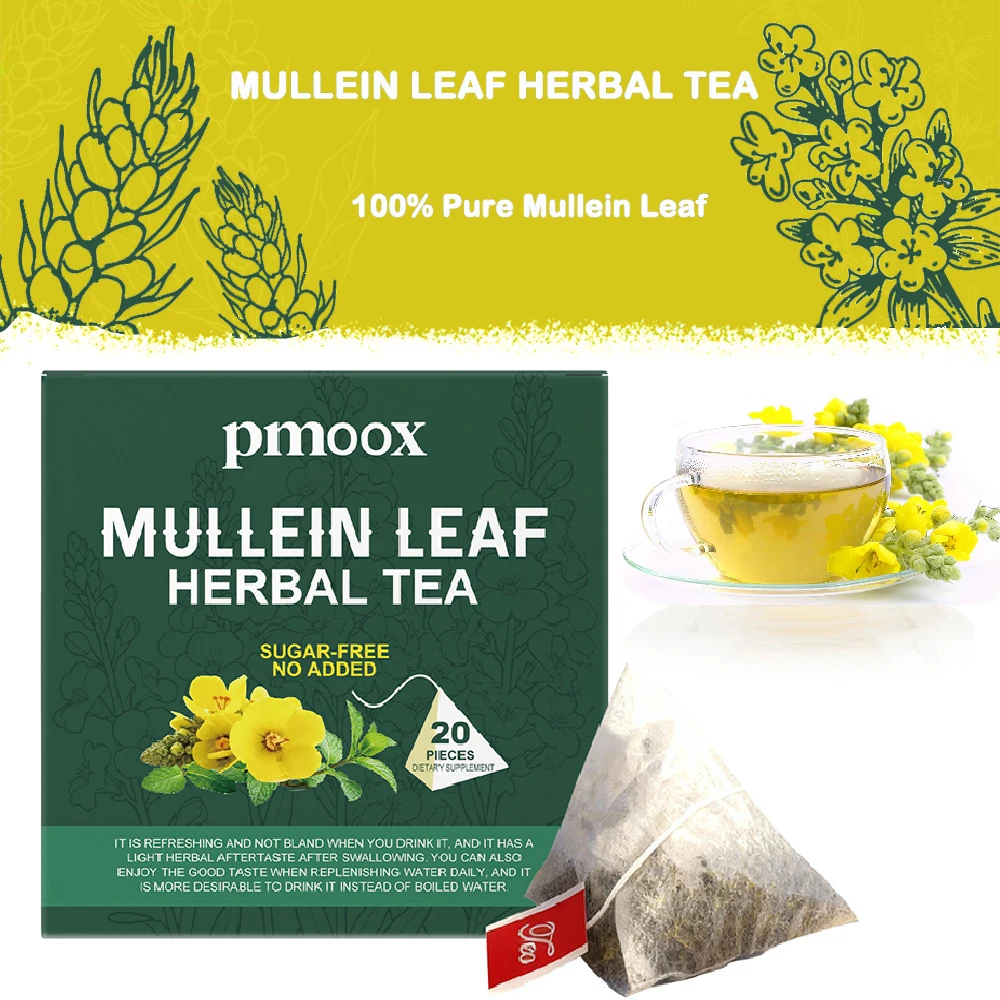 MULLEIN LEAF Lung Cleansin - Supports Lung and Respiratory Health - Supports Daily Wellness - Caffeine-Free, Vegan - 20 Tea Bags
MULLEIN LEAF Lung Cleansin - Supports Lung and Respiratory Health - Supports Daily Wellness - Caffeine-Free, Vegan - 20 Tea Bags