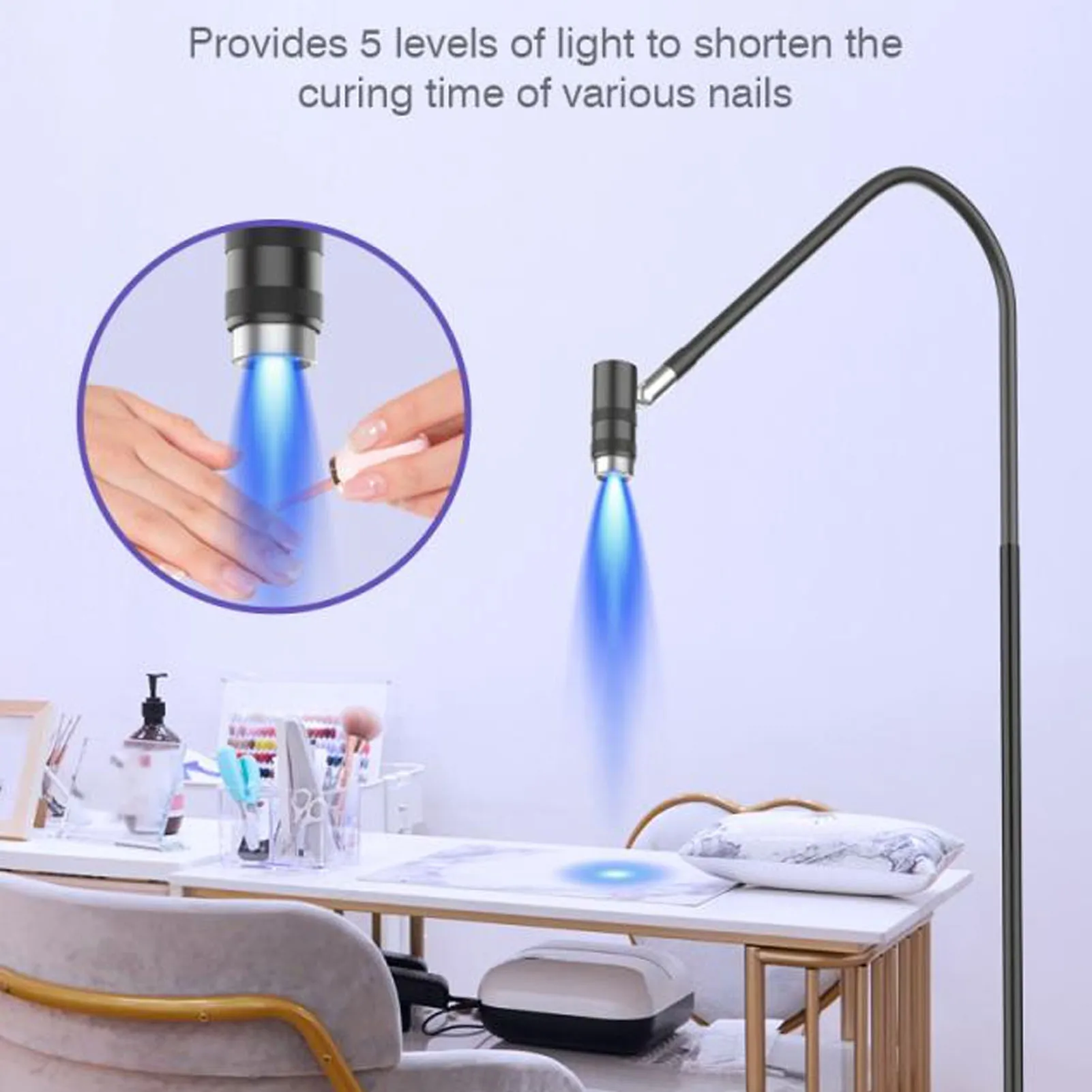 LED Lash Curing Lamp Flexible Gooseneck Foot Pedal Switch Height Adjustment Eyelash Extension Glue Curing Light for Nail Salon
LED Lash Curing Lamp Flexible Gooseneck Foot Pedal Switch Height Adjustment Eyelash Extension Glue Curing Light for Nail Salon
