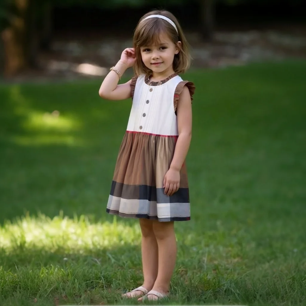 Summer Girls Dresses Flying Sleeve Dress Casual Ruffled Dresses Solid Back Bowknot Striped A Line Baby Dresses Kids Clothes
Summer Girls Dresses Flying Sleeve Dress Casual Ruffled Dresses Solid Back Bowknot Striped A Line Baby Dresses Kids Clothes