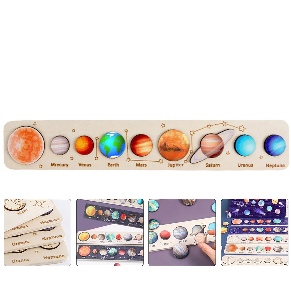 1 set 1 Set Solar System Planetary Puzzle For Kids 3-8 Wooden Matching Board Educational Puzzle
1 set 1 Set Solar System Planetary Puzzle For Kids 3-8 Wooden Matching Board Educational Puzzle