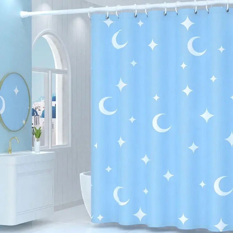 Shower Curtains 180cm Blue Cartoon Printed Bathroom Curtain Water Resistant for Children Decorative with Hooks Machine Washable
Shower Curtains 180cm Blue Cartoon Printed Bathroom Curtain Water Resistant for Children Decorative with Hooks Machine Washable